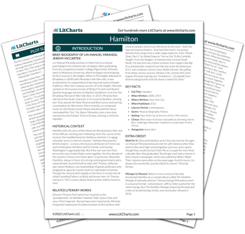 Hamilton Act 1 Alexander Hamilton Summary Analysis LitCharts