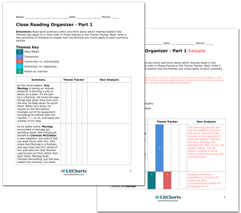  Fahrenheit 451 Chapter Questions SparkNotes Fahrenheit 451 Study 